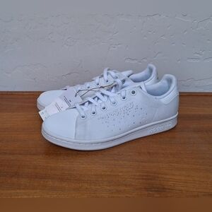 adidas Stan Smith Sneakers Rhinestone Crystal White Lace Up NEW Kid's Women's